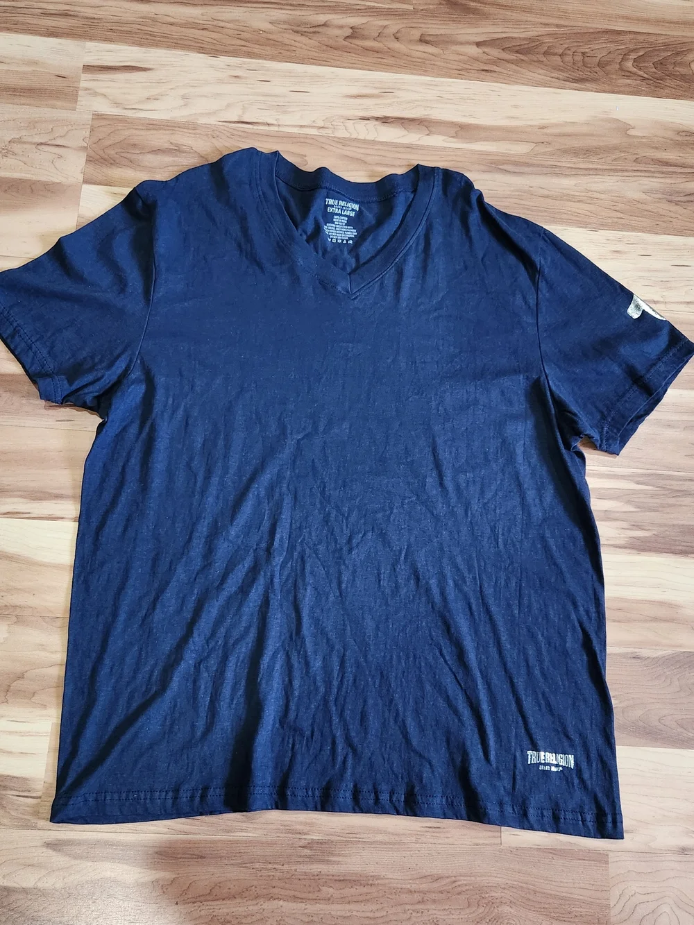 Men's Navy V-Neck T-Shirt